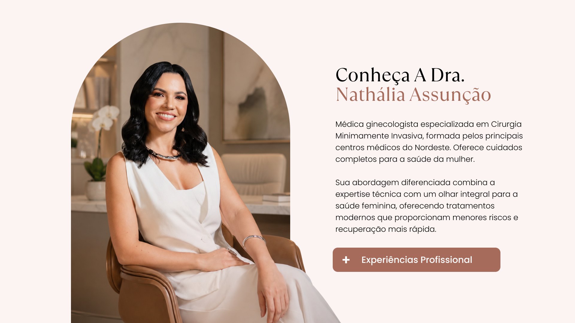Conheça a Dra. Nathália Assunção, médica ginecologista especializada em cirurgia minimamente invasiva